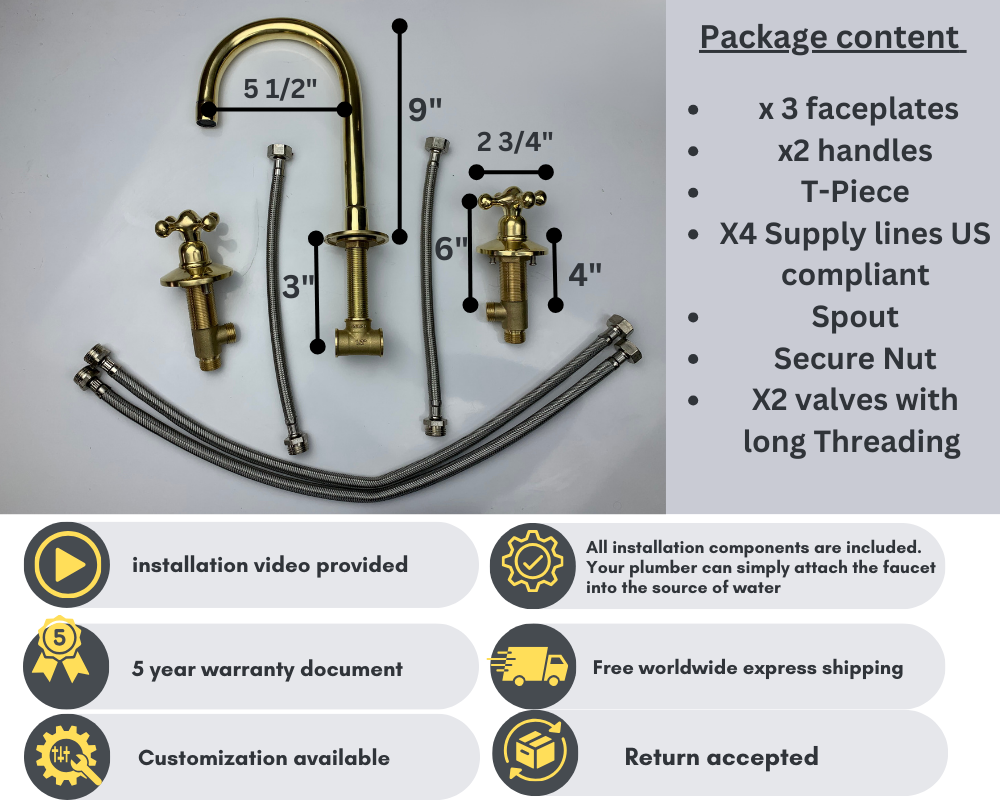 TRIAZADESIGNS HANDCRAFTED BRASS FAUCET - Triazadesigns