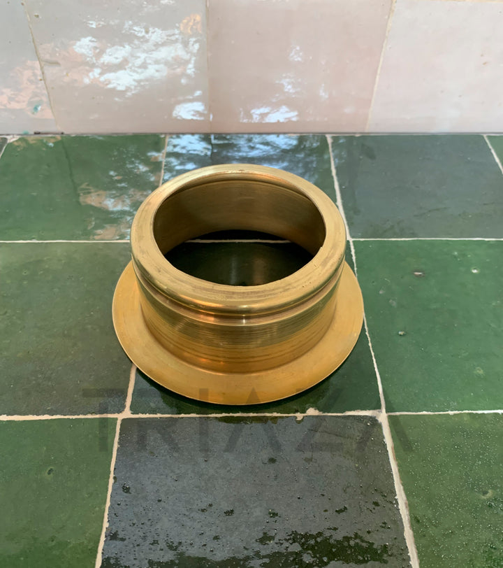 Unlacquered Brass Disposer Flange - Handcrafted Solid Brass Sink Flange For Garbage Disposal - Triazadesigns