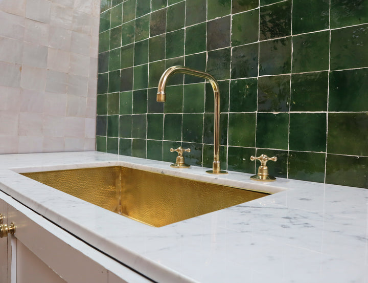 DECK MOUNTED 3 HOLES COUNTERTOP FAUCET - Triazadesigns