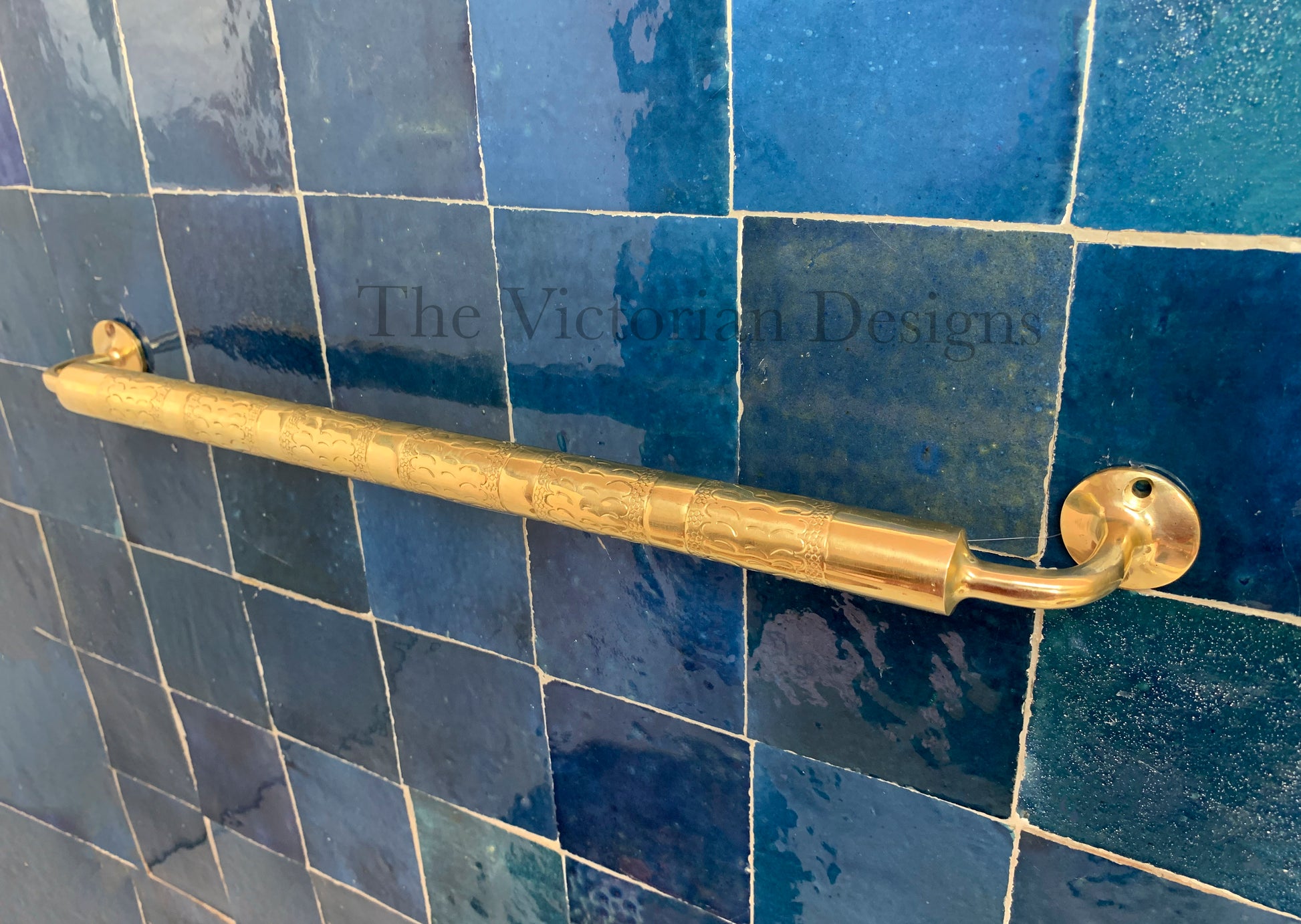 Unlacquered solid Brass Towel Rail , Handmade Towel Bar , brass towel holder , brass towel , bathroom brass towel holder - Triazadesigns