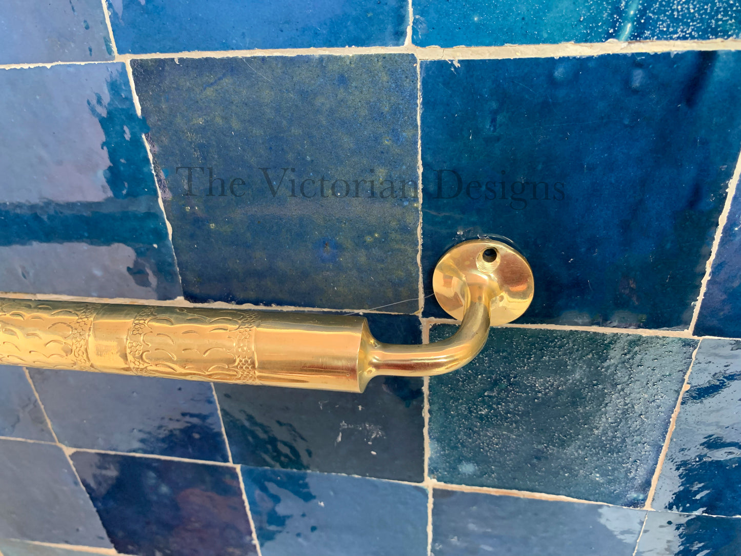 Unlacquered solid Brass Towel Rail , Handmade Towel Bar , brass towel holder , brass towel , bathroom brass towel holder - Triazadesigns