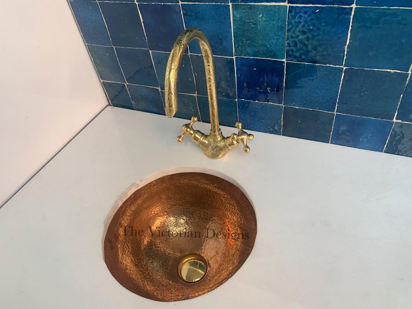 SINGLE HOLE UNLACQUERED BRASS GOOSENECK FAUCET - Triazadesigns