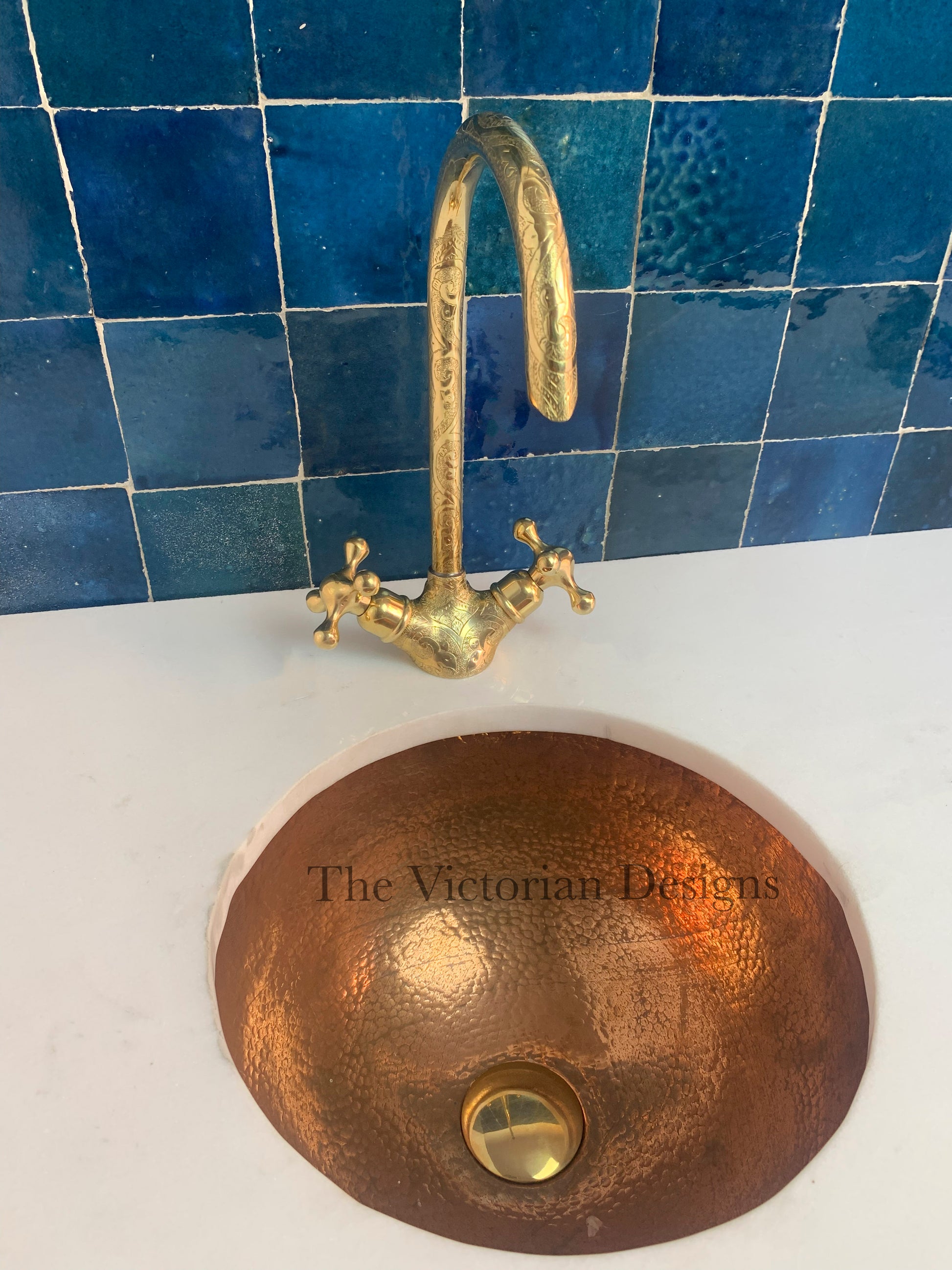 SINGLE HOLE UNLACQUERED BRASS GOOSENECK FAUCET - Triazadesigns