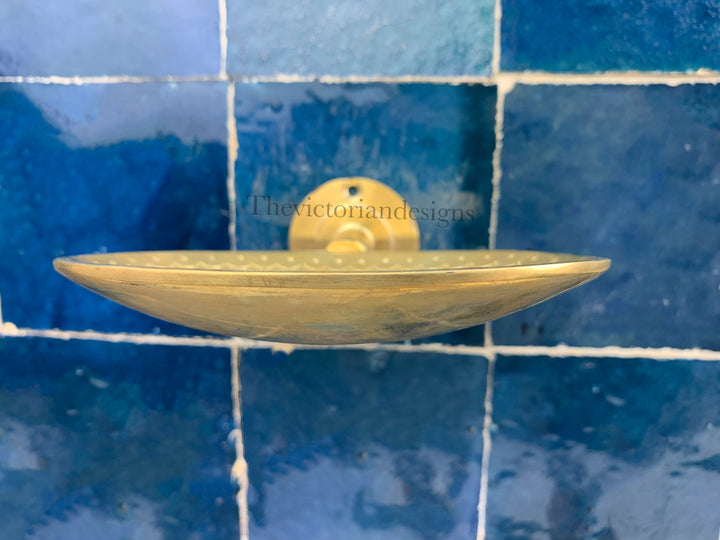 unlaquered Solid Brass Soap Dish - Brass Soap Holder - Triazadesigns