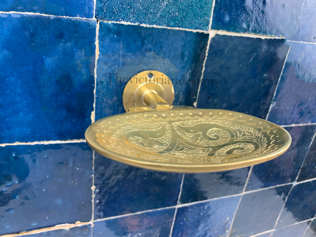 unlaquered Solid Brass Soap Dish - Brass Soap Holder - Triazadesigns