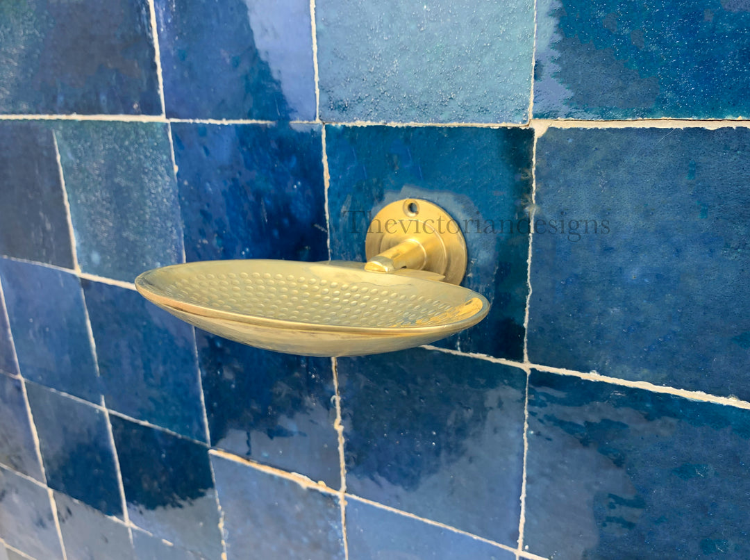 unlaquered Solid Brass Soap Dish - Brass Soap Holder - Triazadesigns