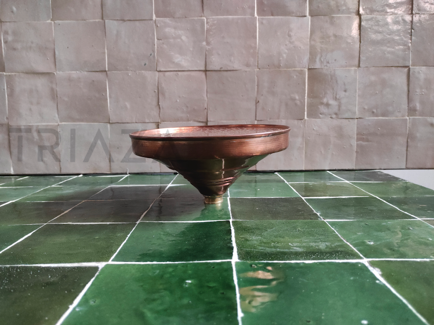 Unlacquered copper showerhead - Dommed Style - Triazadesigns