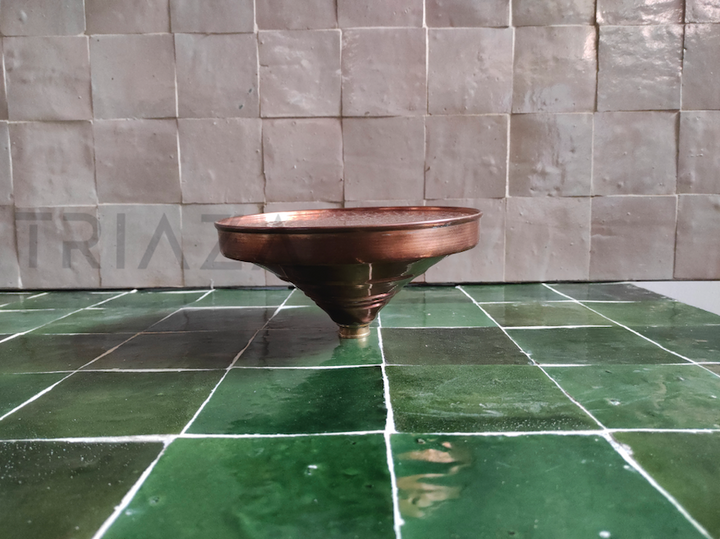 Unlacquered copper showerhead - Dommed Style - Triazadesigns