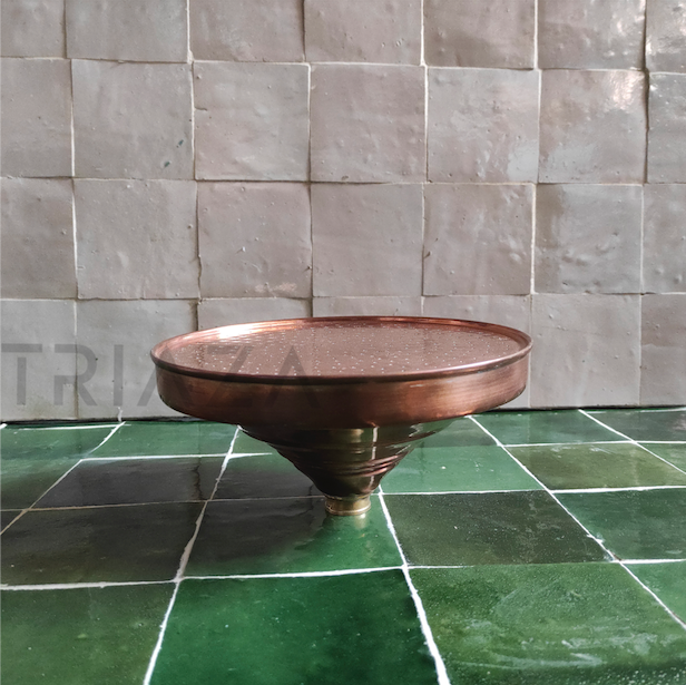 Unlacquered copper showerhead - Dommed Style - Triazadesigns