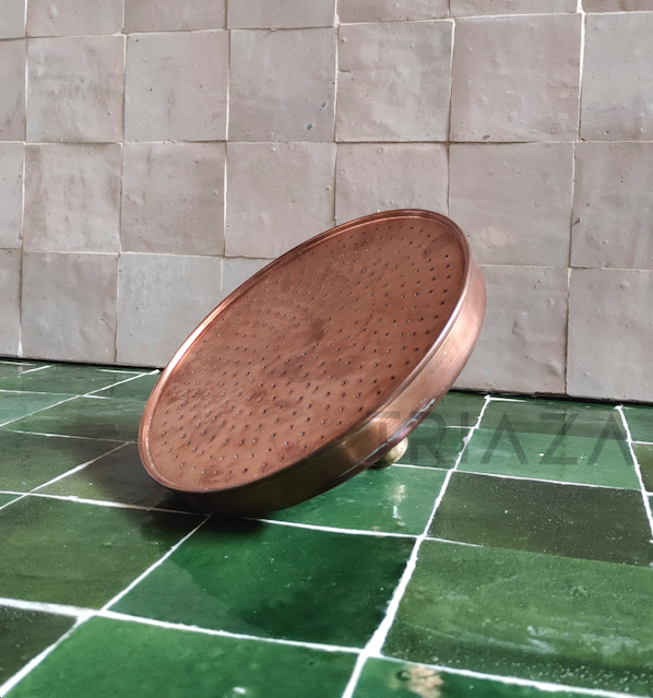 Unlacquered copper showerhead - Dommed Style - Triazadesigns