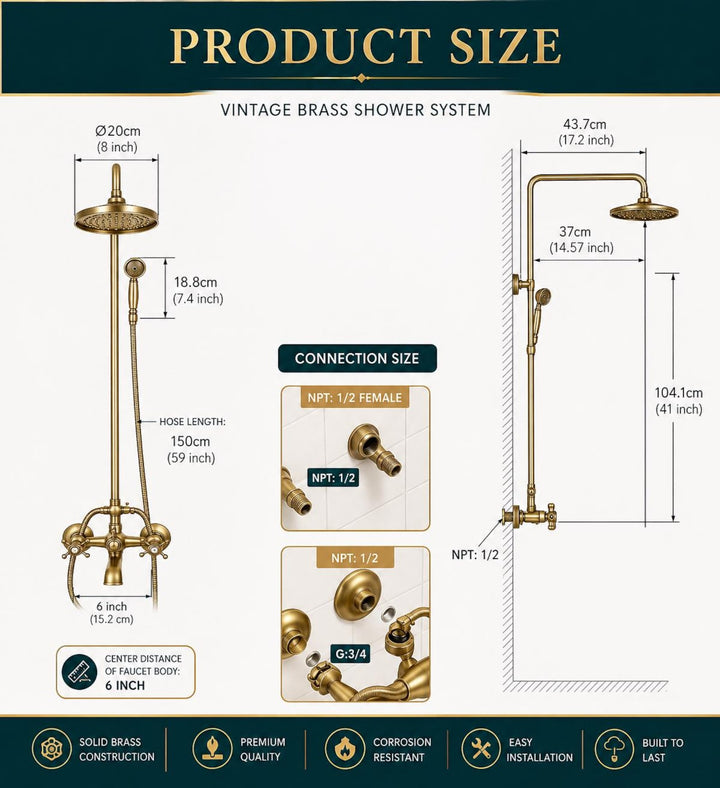 Shower Set With tub filler
