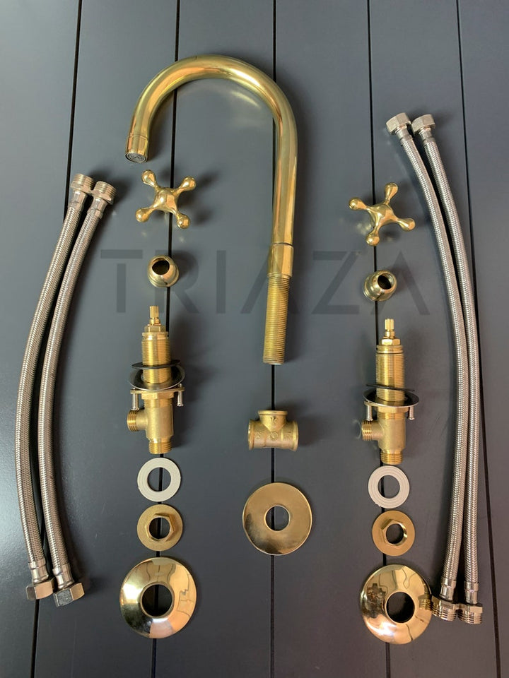 TRIAZADESIGNS HANDCRAFTED BRASS FAUCET - Triazadesigns