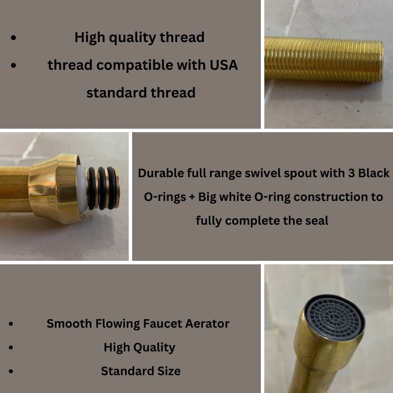 Single Hole Unlacquered Brass Gooseneck Faucet - Triazadesigns
