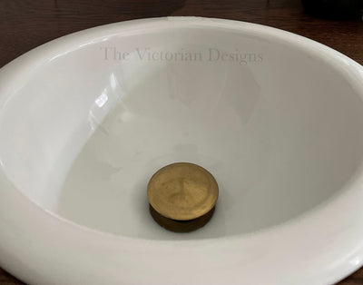 Solid Brass Push Up Drain For Bathroom Sink - Triazadesigns