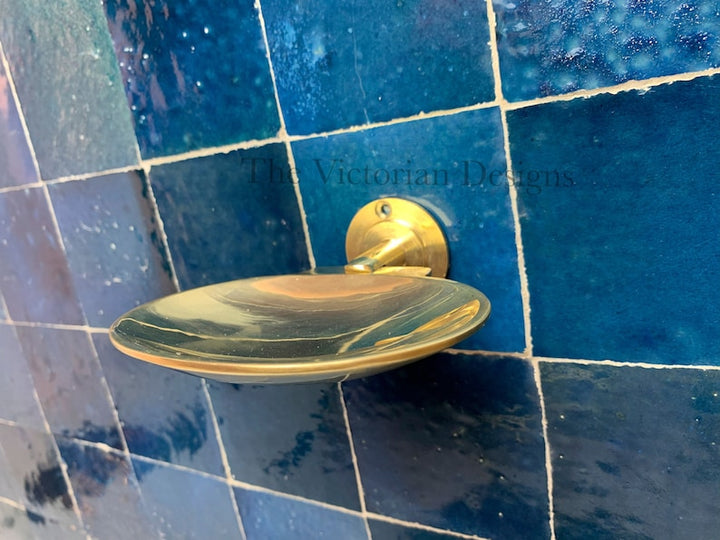 unlaquered Solid Brass Soap Dish - Brass Soap Holder - Triazadesigns