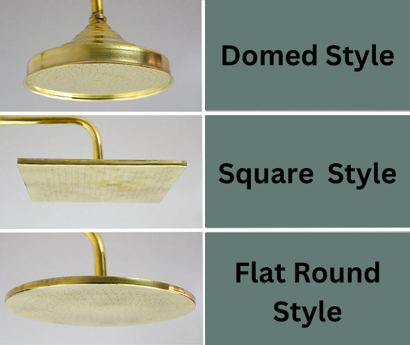 Unlacquered Brass Solid Brass Shower Head And Tub Filller - Triazadesigns